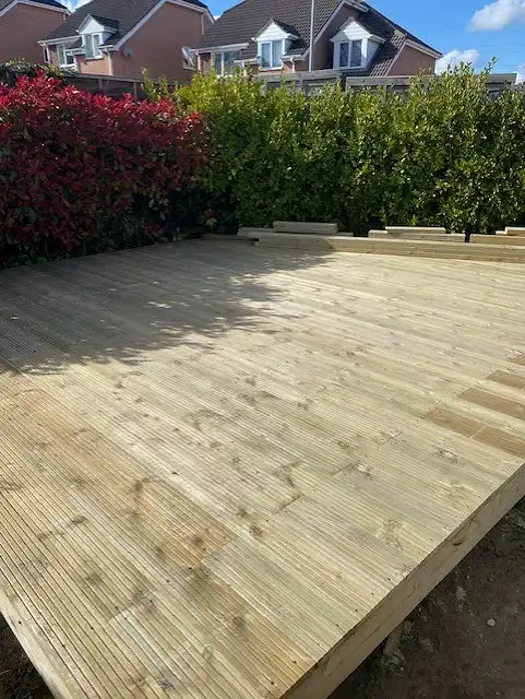 Bespoke Carpentry - Decking : Flowerbed : Pond : bbq Area 1