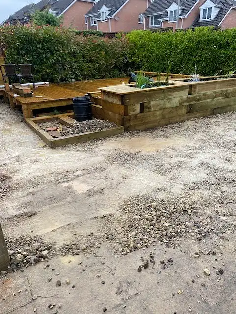 Bespoke Carpentry - Decking : Flowerbed : Pond : bbq Area 11
