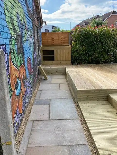 Bespoke Carpentry - Decking : Flowerbed : Pond : bbq Area 14