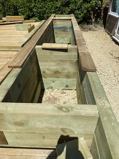 Bespoke Carpentry - Decking : Flowerbed : Pond : bbq Area 4