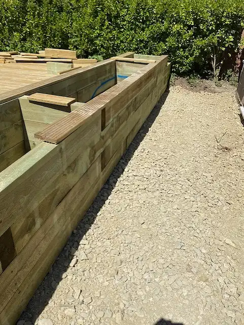 Bespoke Carpentry - Decking : Flowerbed : Pond : bbq Area 5