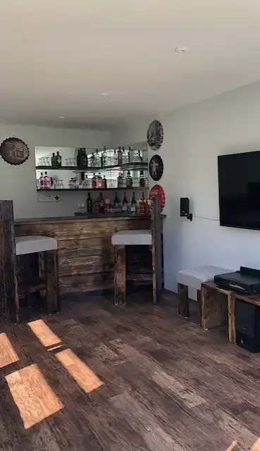 Bespoke Carpentry - Reclaimed scaffolding boards - Bar : Chairs : Furniture